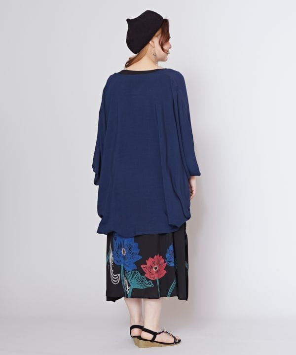 Lotus Graphic Dress and UV Protection Kimono Set