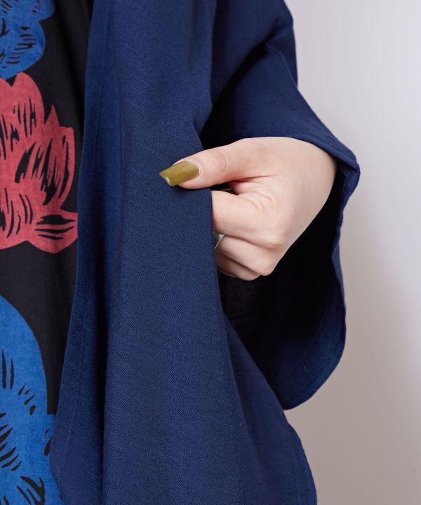 Lotus Graphic Dress and UV Protection Kimono Set