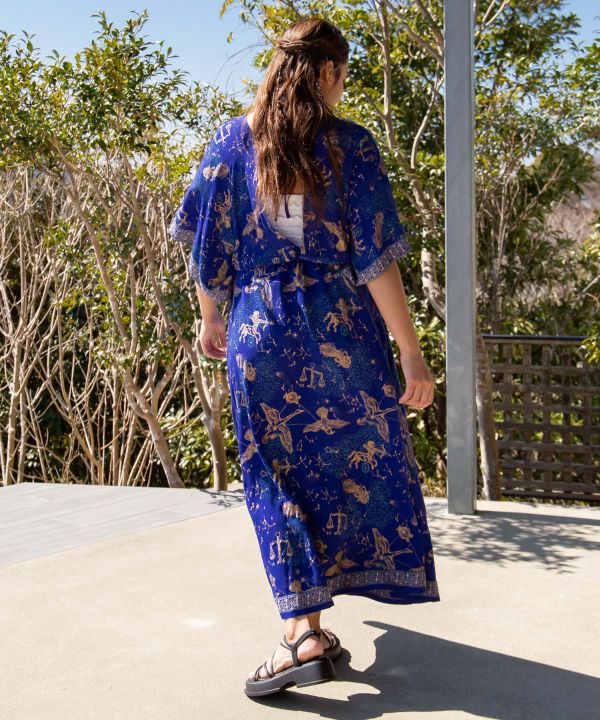 Summer Celestial V-Neck Maxi Dress