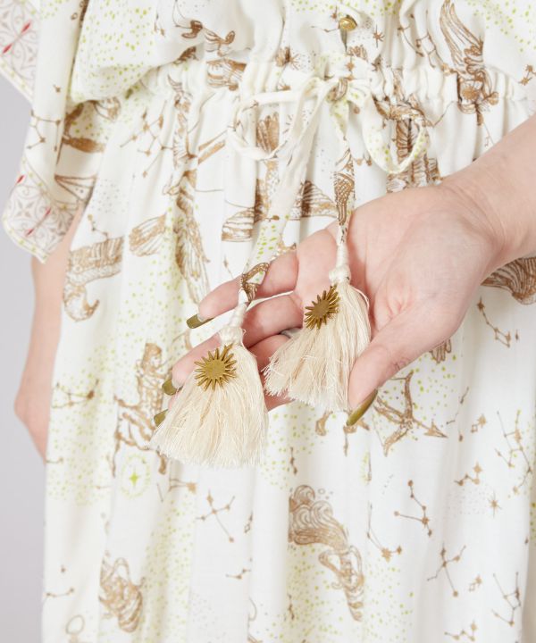 Summer Celestial V-Neck Maxi Dress