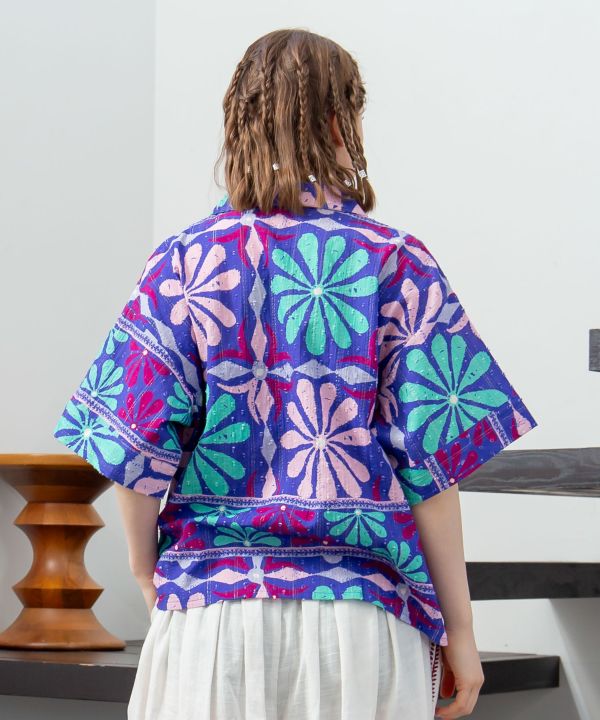 Ethnic Mirror Embroidered Shirt