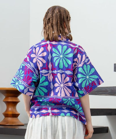 Ethnic Mirror Embroidered Shirt