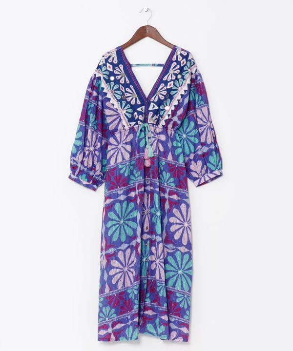 Ethnic Mirror Embroidered Dress