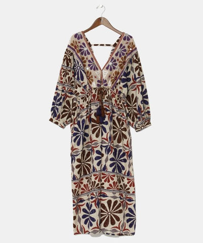Ethnic Mirror Embroidered Dress