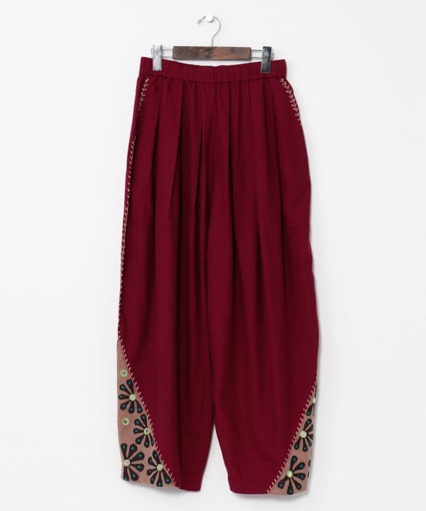 Ethnic Mirror Embroidered Pants