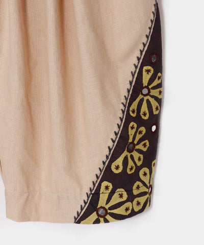 Ethnic Mirror Embroidered Pants