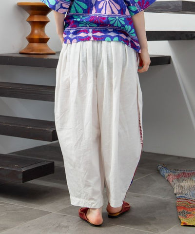 Ethnic Mirror Embroidered Pants
