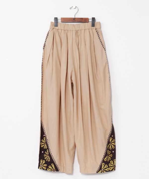 Ethnic Mirror Embroidered Pants