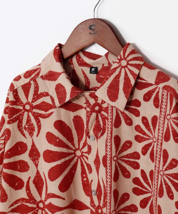 Men's Ethnic Mirror Embroidered Shirt