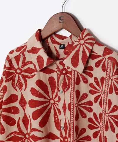 Men's Ethnic Mirror Embroidered Shirt