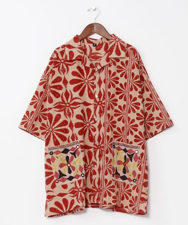 Men's Ethnic Mirror Embroidered Shirt