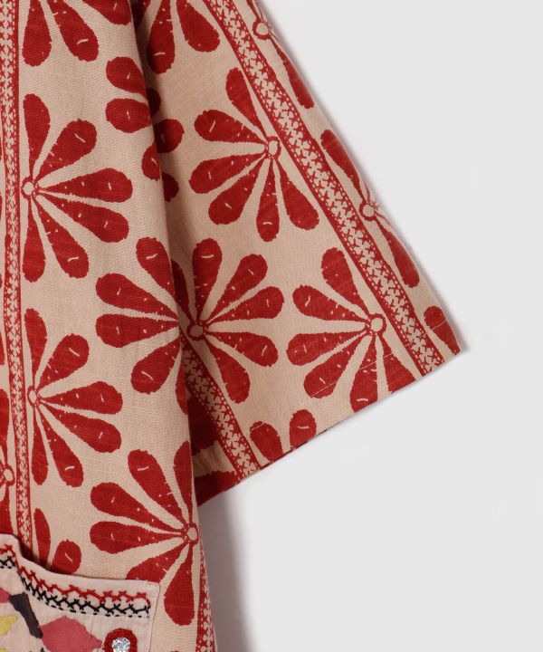 Men's Ethnic Mirror Embroidered Shirt