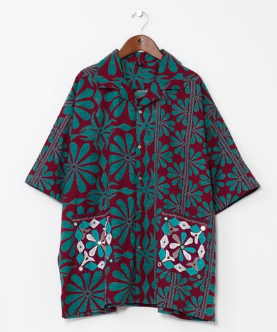 Men's Ethnic Mirror Embroidered Shirt