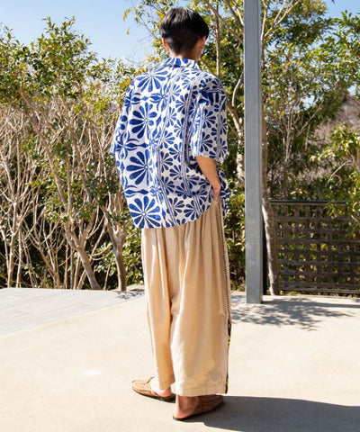 Ethnic Mirror Embroidered Work Pants