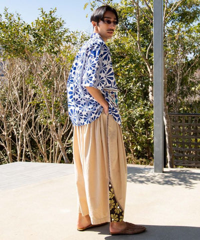 Ethnic Mirror Embroidered Work Pants