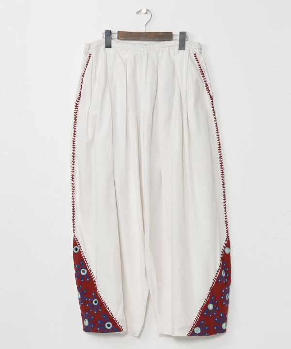 Ethnic Mirror Embroidered Work Pants
