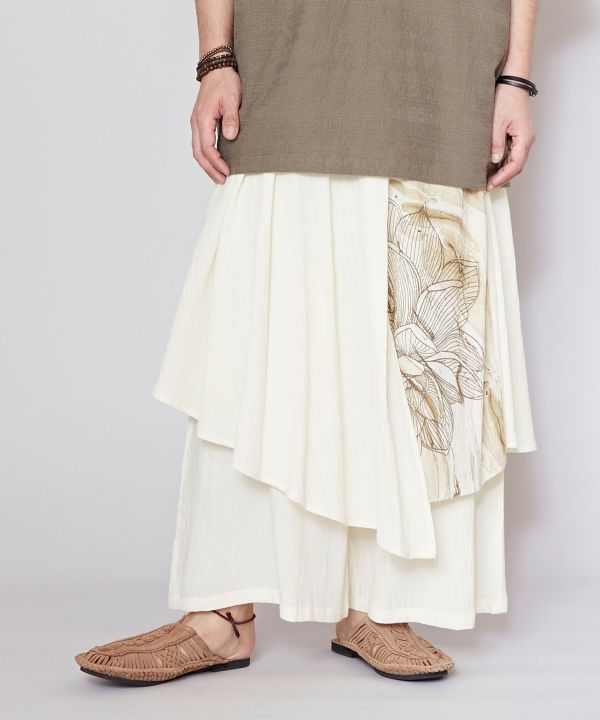 Men's Asymmetric Wide Leg Pants