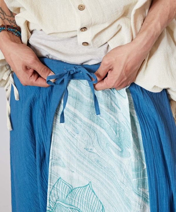 Men's Asymmetric Wide Leg Pants