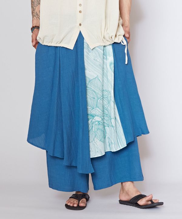 Men's Asymmetric Wide Leg Pants
