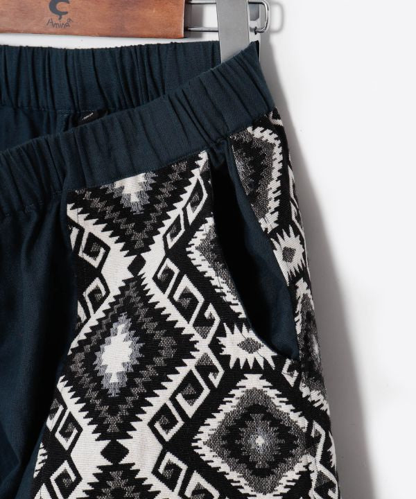 Jacquard Patchwork Shorts
