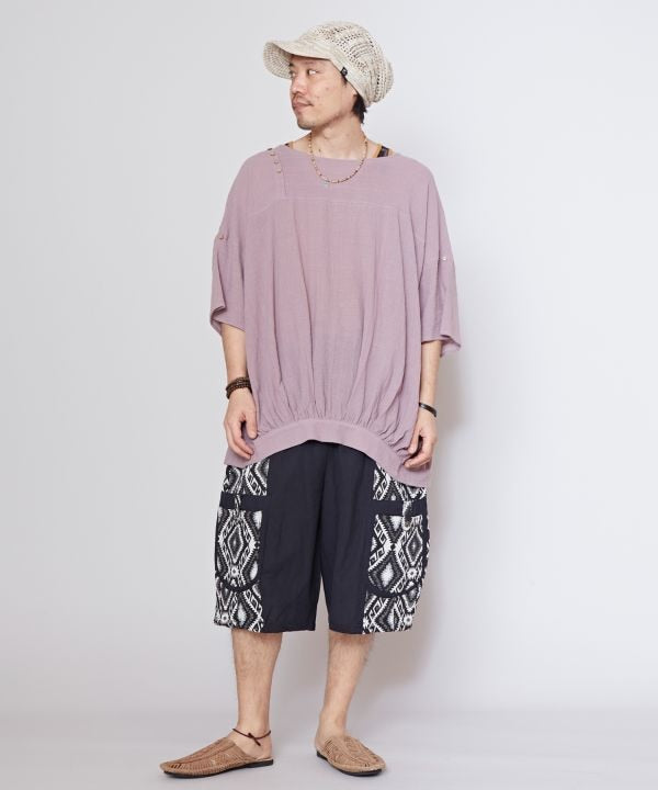 Jacquard Patchwork Shorts