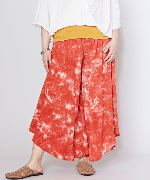Tie Dye Flare Wide Leg Pants