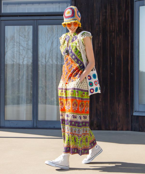 Earthy Tone Bohemian Top