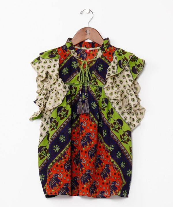 Earthy Tone Bohemian Top