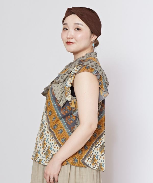 Earthy Tone Bohemian Top