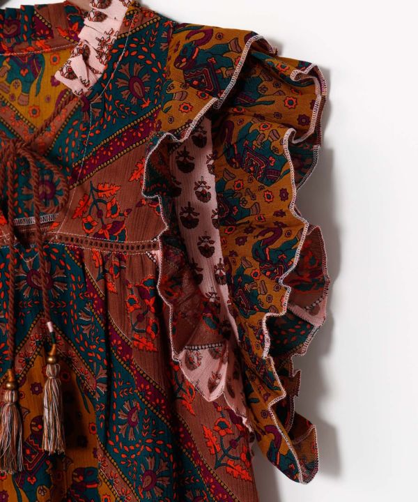 Earthy Tone Bohemian Top