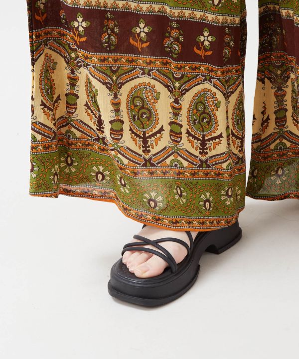 Earthy Tone Bohemian Pants by AMINA - Ametsuchi