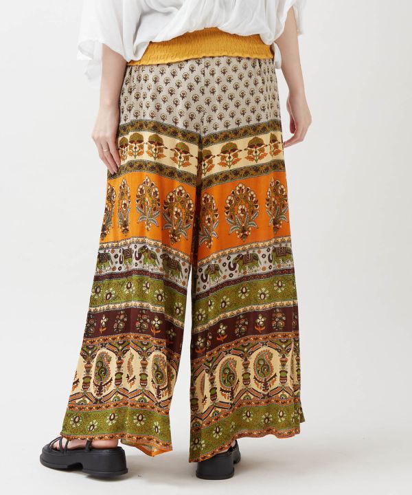 Earthy Tone Bohemian Pants by AMINA - Ametsuchi