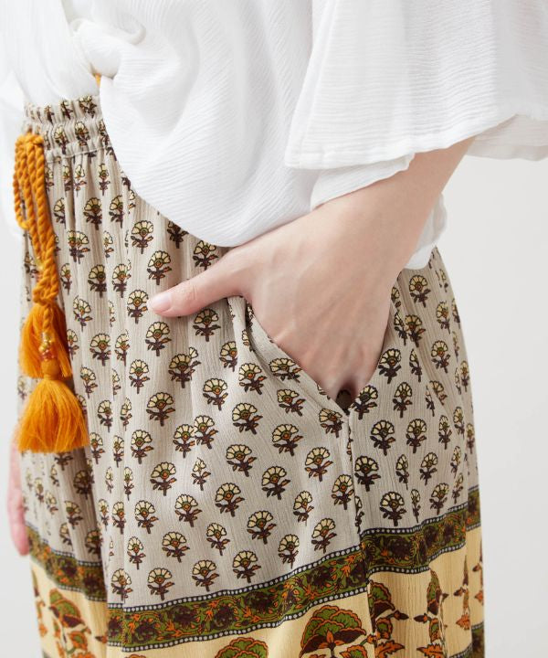 Earthy Tone Bohemian Pants by AMINA - Ametsuchi