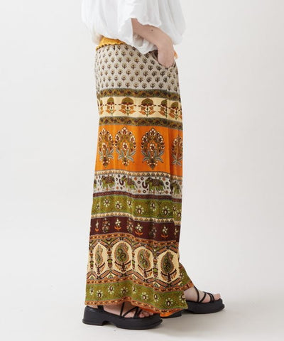 Earthy Tone Bohemian Pants by AMINA - Ametsuchi