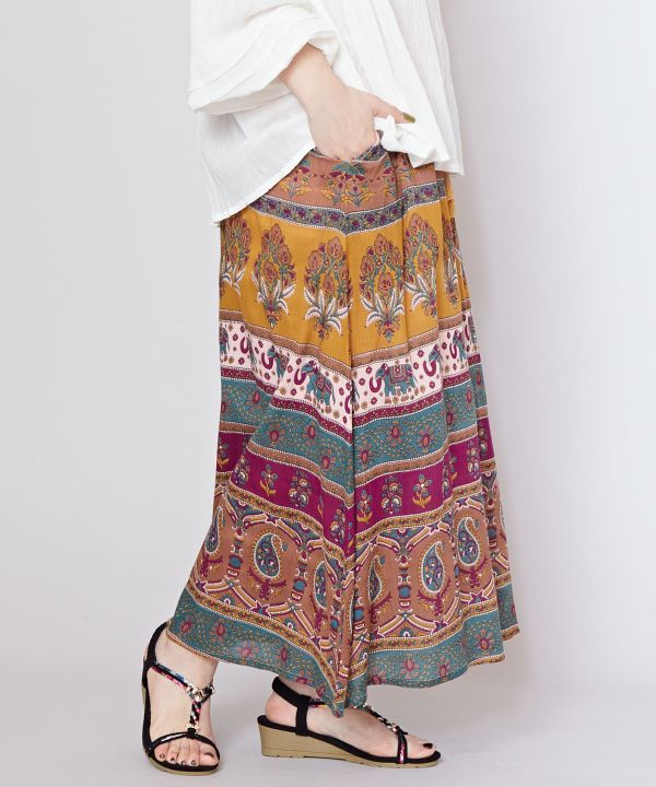 Earthy Tone Bohemian Skirt