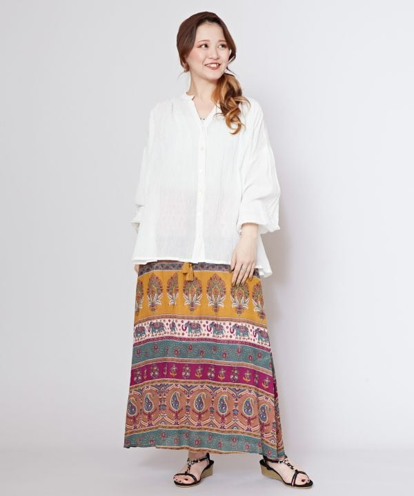 Earthy Tone Bohemian Skirt