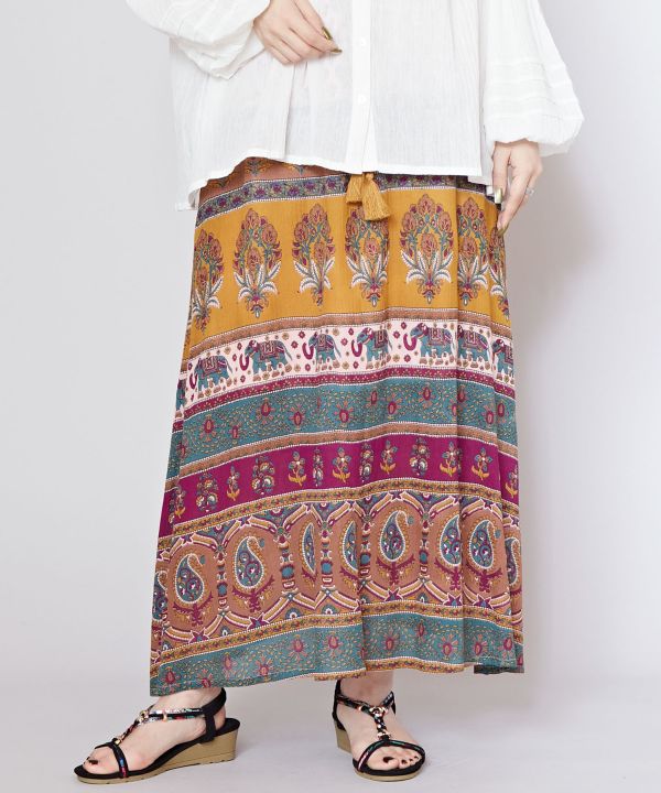 Earthy Tone Bohemian Skirt