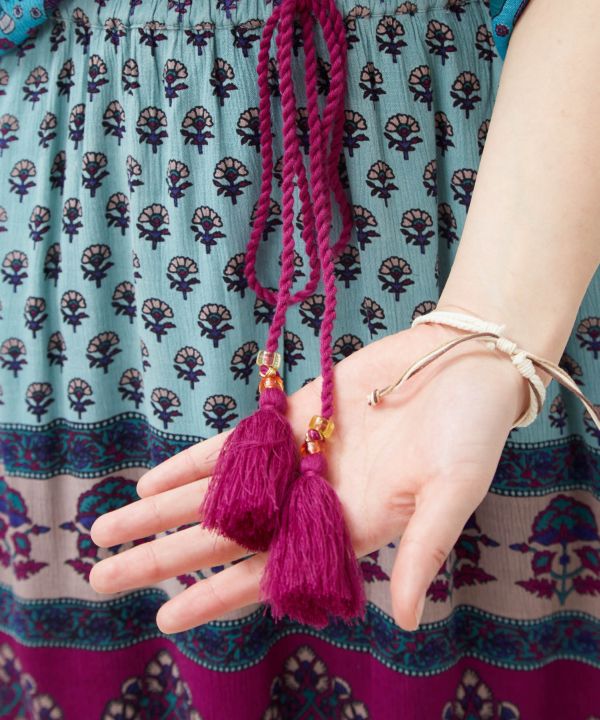 Earthy Tone Bohemian Skirt by AMINA - Ametsuchi