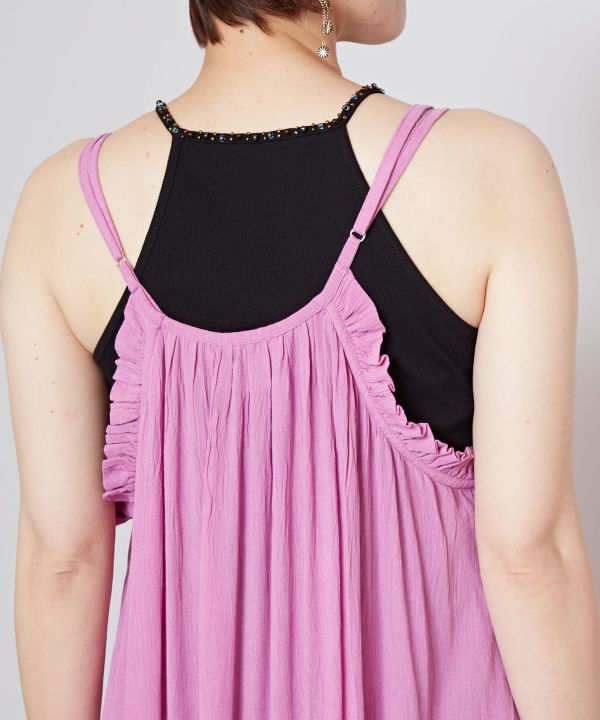 Rayon Crepe Camisole Dress