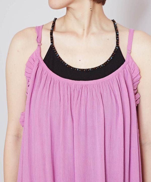 Rayon Crepe Camisole Dress