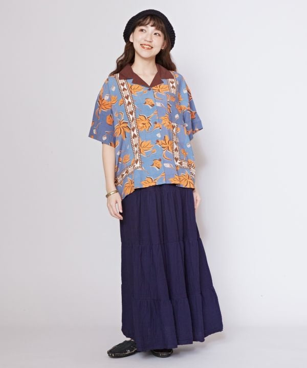 African Inspired Open Collar Shirt