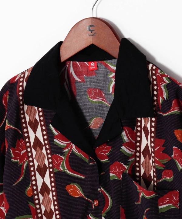 African Inspired Open Collar Shirt