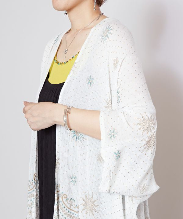 UV Protection Stained Glass Pattern Kimono