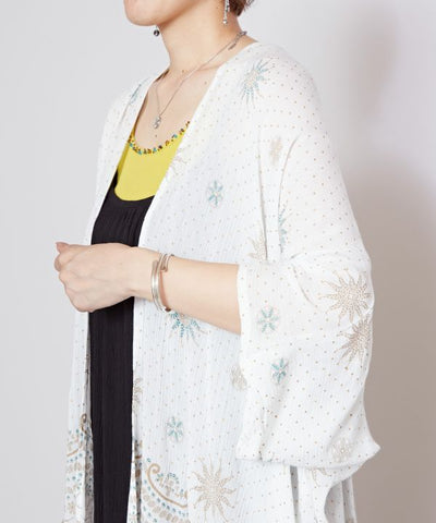 UV Protection Stained Glass Pattern Kimono