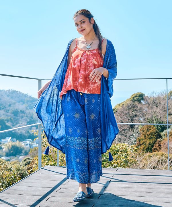 UV Protection Stained Glass Pattern Kimono