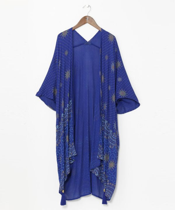 UV Protection Stained Glass Pattern Kimono
