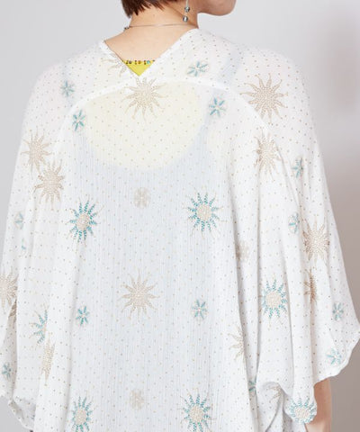 UV Protection Stained Glass Pattern Kimono