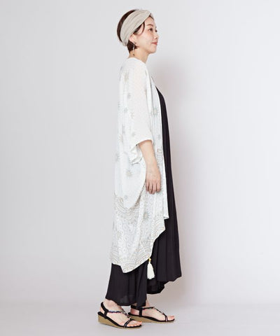 UV Protection Stained Glass Pattern Kimono