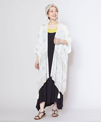 UV Protection Stained Glass Pattern Kimono