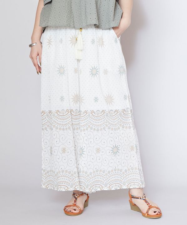 스테인드글라스 패턴 팬츠